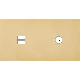 Switch plate 'M' varnished...