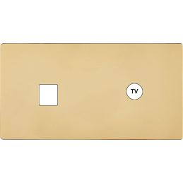 Switch plate 'M' varnished...