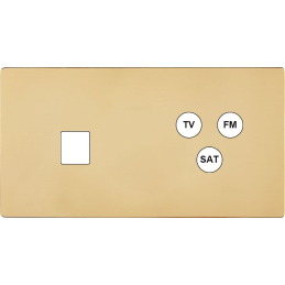 Switch plate 'M' varnished...