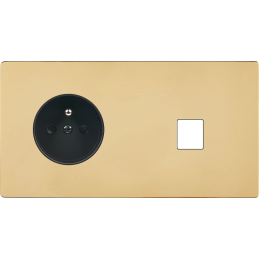 Switch plate 'M' varnished...