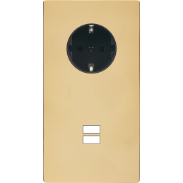 Switch plate 'M' varnished...