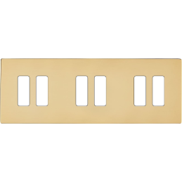 Switch plate 'M' varnished...