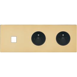 Switch plate 'M' varnished...