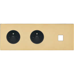 Switch plate 'M' varnished...