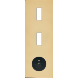 Switch plate 'M' varnished...