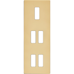 Switch plate 'M' varnished...