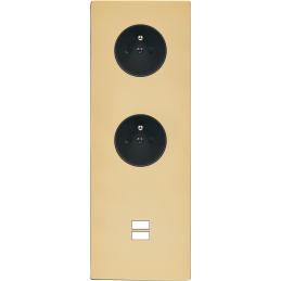 Switch plate 'M' varnished...