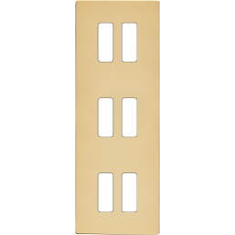 Switch plate 'M' varnished...