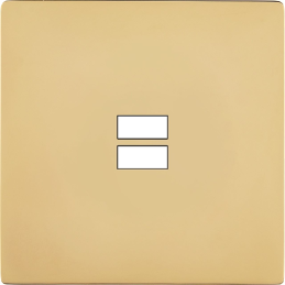 Switch plate 'M' varnished...