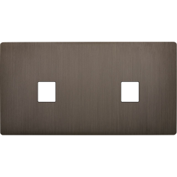 Switch plate 'M' brass...