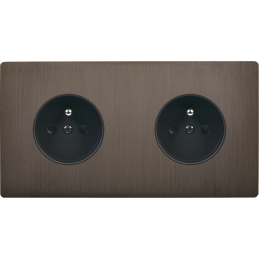 Switch plate 'M' brass...