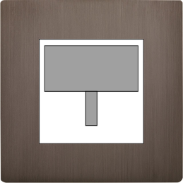 Placa de interrutor 'M'...