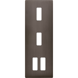 Switch plate 'M' brass...