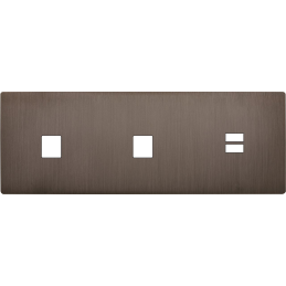 Switch plate 'M' brass...