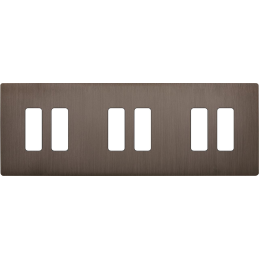 Switch plate 'M' brass...