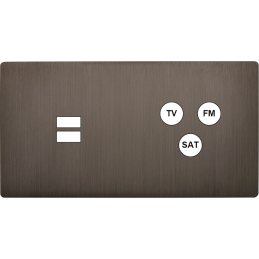 Façade 'M' laiton canon...