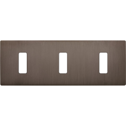 Switch plate 'M' brass...