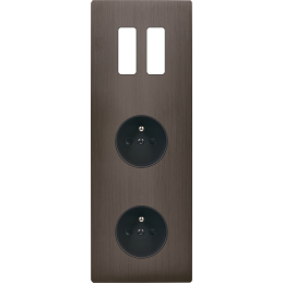 Switch plate 'M' brass...