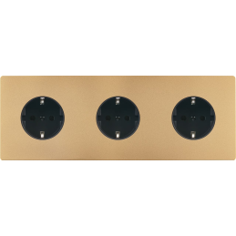 Façade 'M' laiton sable...