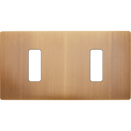 Switch plate 'M' brass Old...