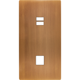Switch plate 'M' brass Old...