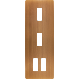 Switch plate 'M' brass Old...