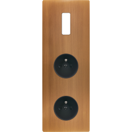 Switch plate 'M' brass Old...