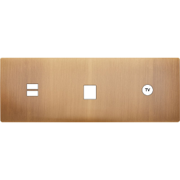 Switch plate 'M' brass...