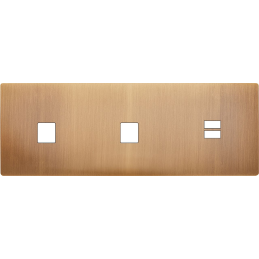 Switch plate 'M' brass...