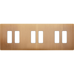 Switch plate 'M' brass...