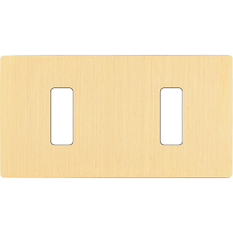 Switch plate 'M' brushed...