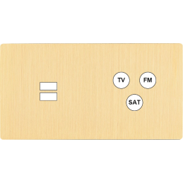 Placa del interruptor 'M'...