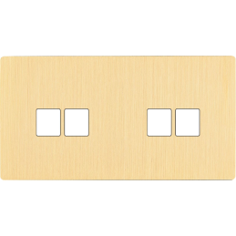 Switch plate 'M' brushed...