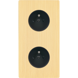 Switch plate 'M' brushed...