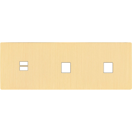 Switch plate 'M' brushed...