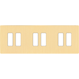 Switch plate 'M' brushed...