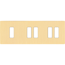 Switch plate 'M' brushed...