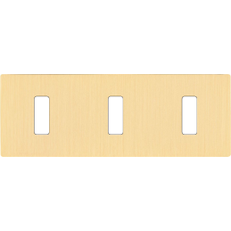 Switch plate 'M' brushed...