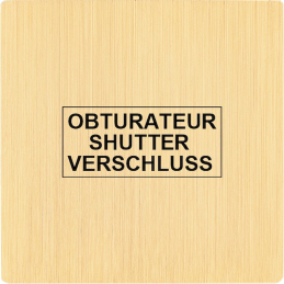 Switch plate 'M' brushed...