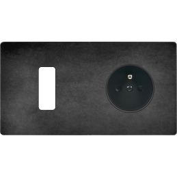 Switch plate 'M' painted...