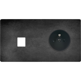 Placa de interrutor 'M' aço...