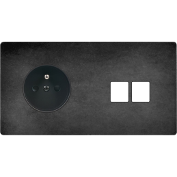 Switch plate 'M' painted...