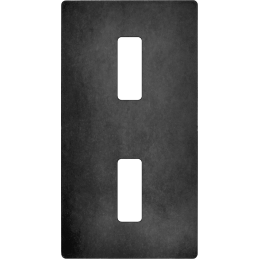 Placa de interrutor 'M' aço...