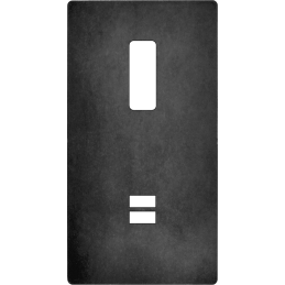 Placa de interrutor 'M' aço...