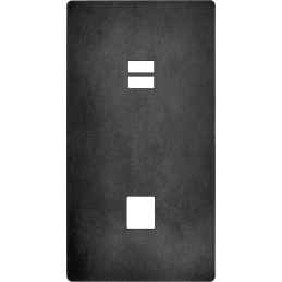 Façade 'M' acier verni...