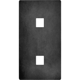 Façade 'M' acier verni...