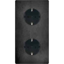 Placa de interrutor 'M' aço...