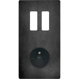 Façade 'M' acier verni...