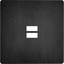 Placa de interrutor 'M' aço...