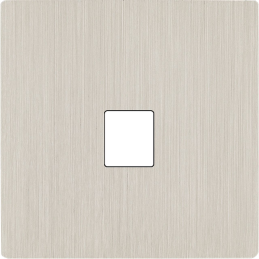 Switch plate 'M' brushed...